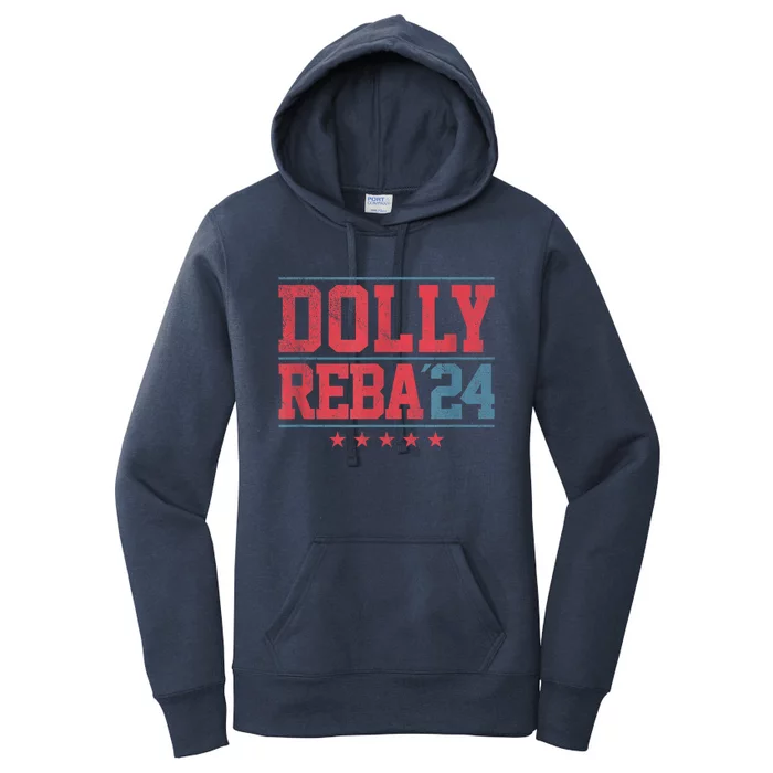 Dolly And Reba 24 America Us Color Style Women's Pullover Hoodie