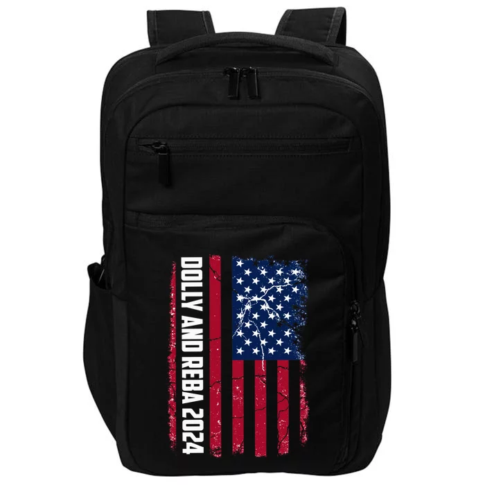 Dolly And Reba 2024 Dolly And Reba 2024 Usa Grungded Flag Impact Tech Backpack