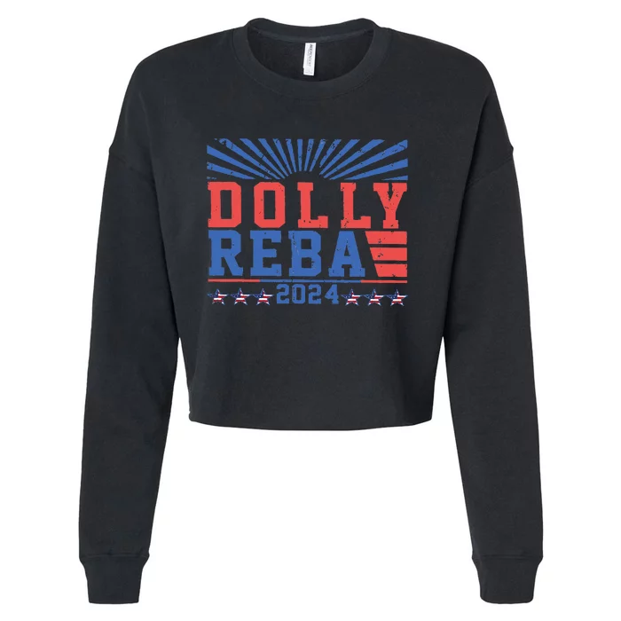 Dolly and Reba 2024 Cropped Pullover Crew