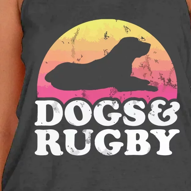 Dogs And Rugby Men Or Womens Dog Women's Knotted Racerback Tank