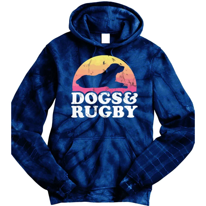 Dogs And Rugby Men Or Womens Dog Tie Dye Hoodie