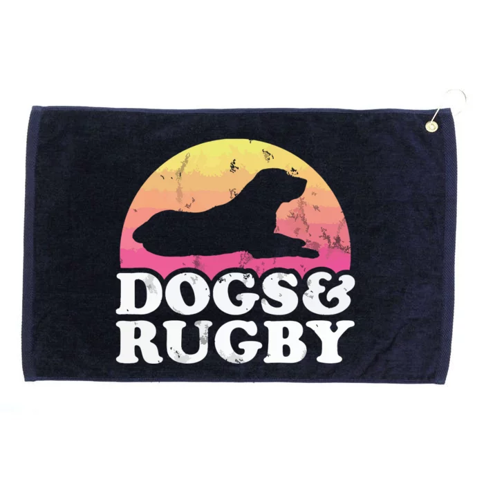 Dogs And Rugby Men Or Womens Dog Grommeted Golf Towel