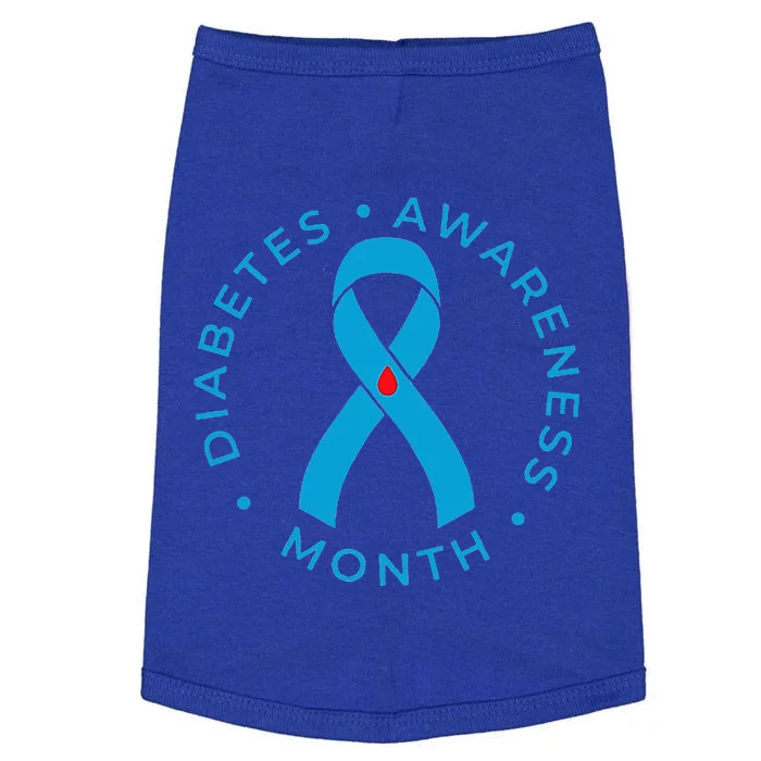 Diabetes Awareness Ribbon Type 1 One Two 2 T1D Doggie Tank