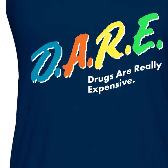 Dare Drugs Are Really Expensive Ladies Essential Flowy Tank