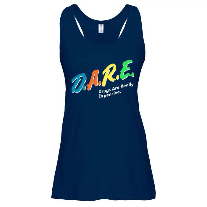 Dare Drugs Are Really Expensive Ladies Essential Flowy Tank