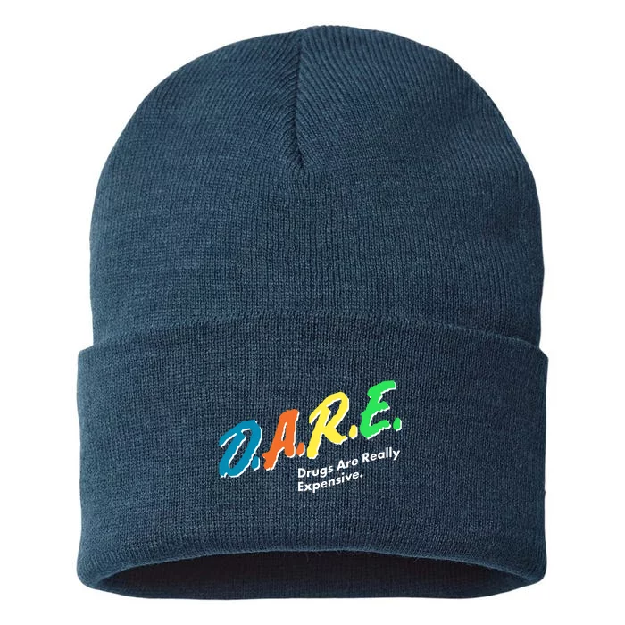 Dare Drugs Are Really Expensive Sustainable Knit Beanie