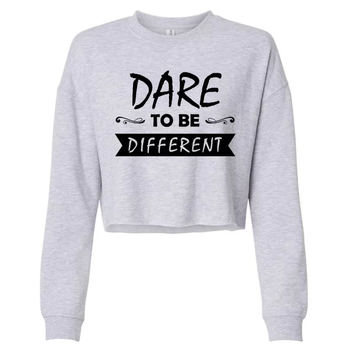 Dare To Be Different Cropped Pullover Crew