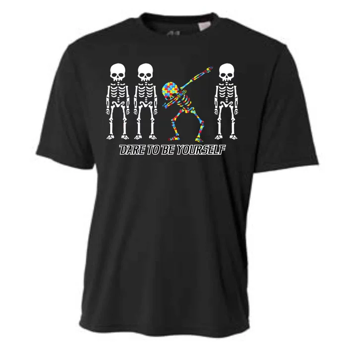 Dare To Be Yourself Autism Awareness Cooling Performance Crew T-Shirt