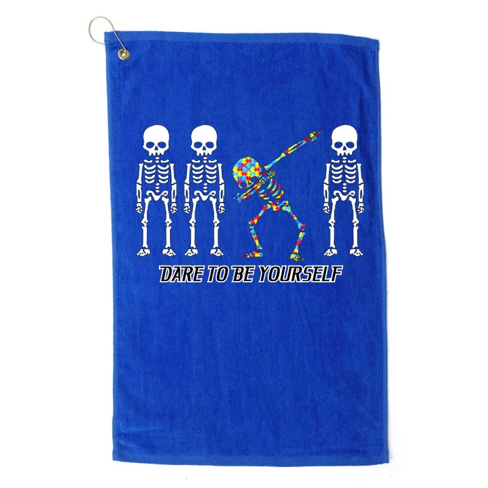 Dare To Be Yourself Autism Awareness Platinum Collection Golf Towel