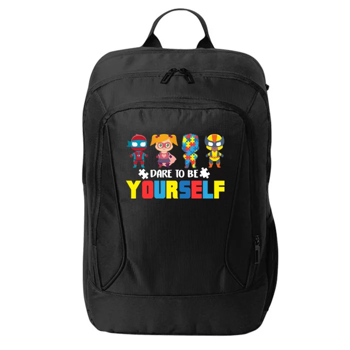 Dare To Be Yourself Superhero Autism City Backpack