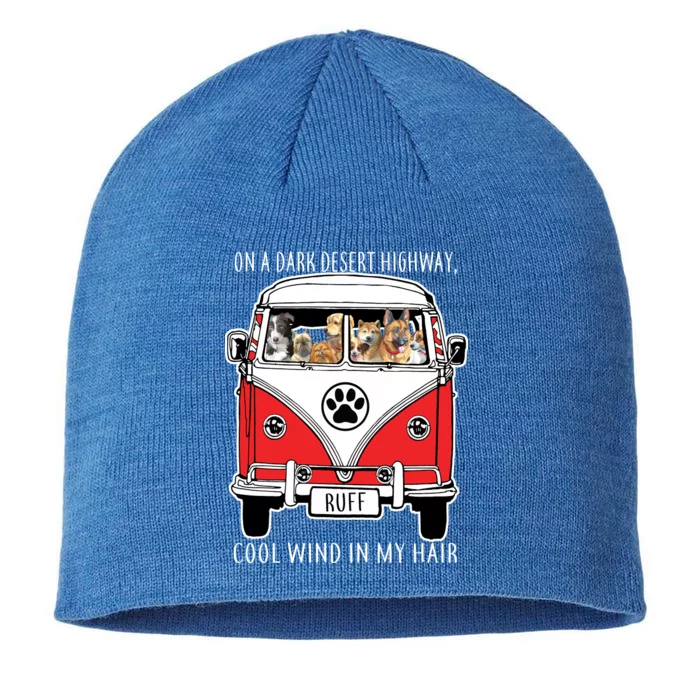 Dark Desert Highway Dog Feel Cool Wind In My Hair 8 1/2in Sustainable Knit Beanie