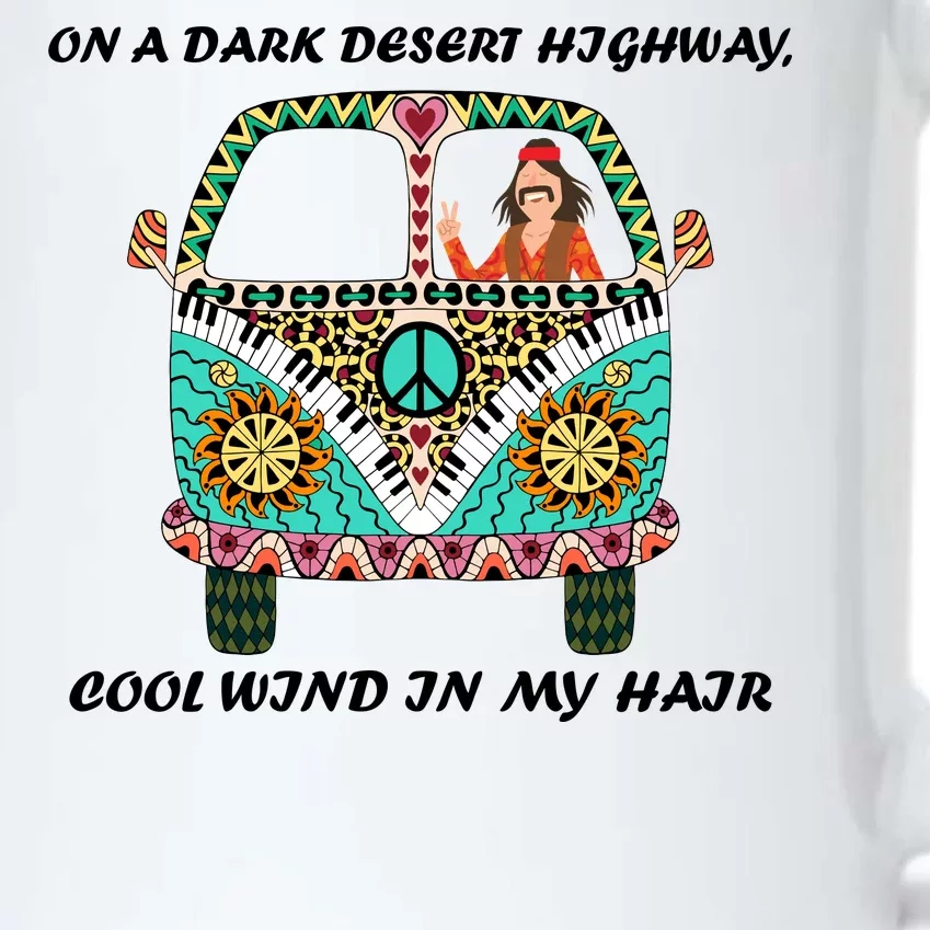 Dark Desert Highway Funny Hippie Black Color Changing Mug