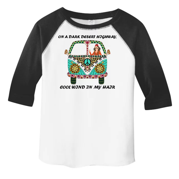 Dark Desert Highway Funny Hippie Toddler Fine Jersey T-Shirt