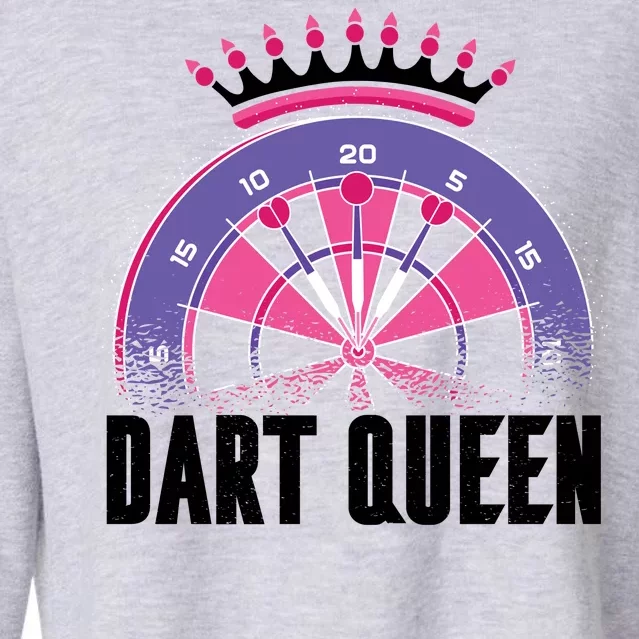 Dart Queen Cropped Pullover Crew