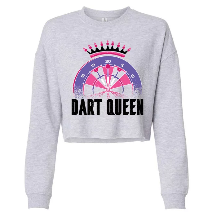 Dart Queen Cropped Pullover Crew