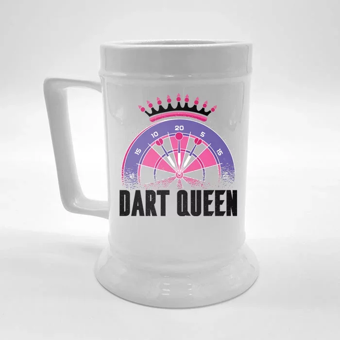 Dart Queen Front & Back Beer Stein