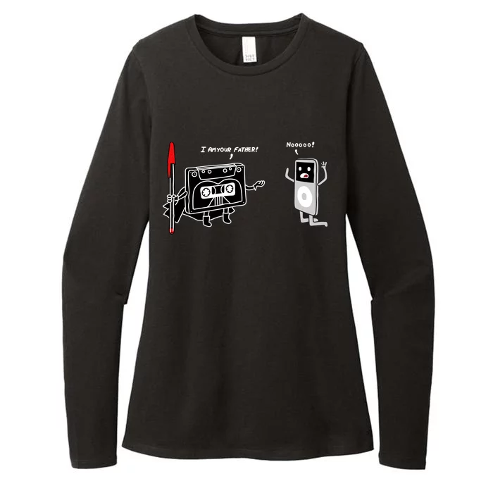 Darth Cassette Tape Womens CVC Long Sleeve Shirt