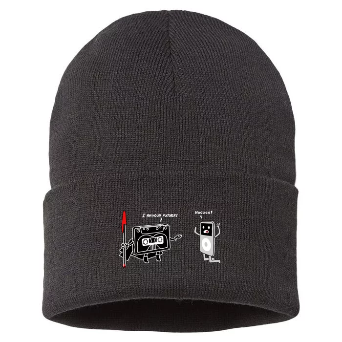 Darth Cassette Tape Sustainable Knit Beanie