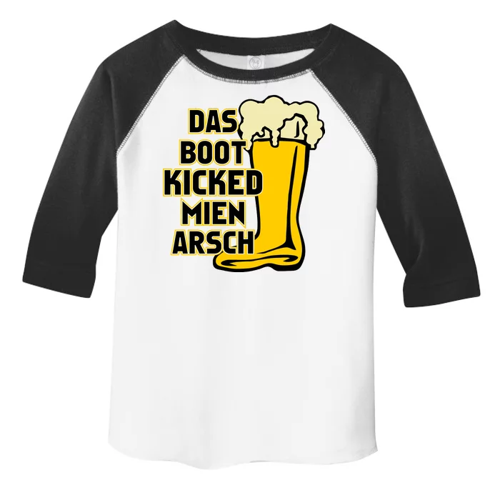 Das Boot Kicked Mien Arsch Toddler Fine Jersey T-Shirt