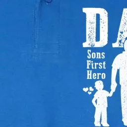 Dad A Sons First Hero A Daughters First Love Daddy Papa Pops Gift Softstyle Adult Sport Polo