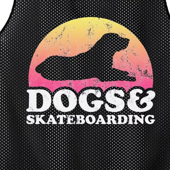 Dogs and Skateboarding  Dog and Skateboard Mesh Reversible Basketball Jersey Tank