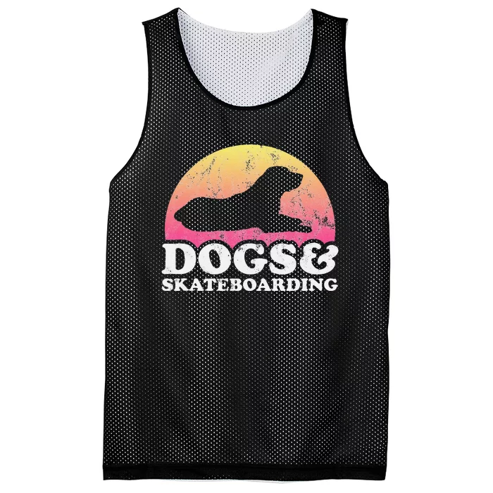 Dogs and Skateboarding  Dog and Skateboard Mesh Reversible Basketball Jersey Tank