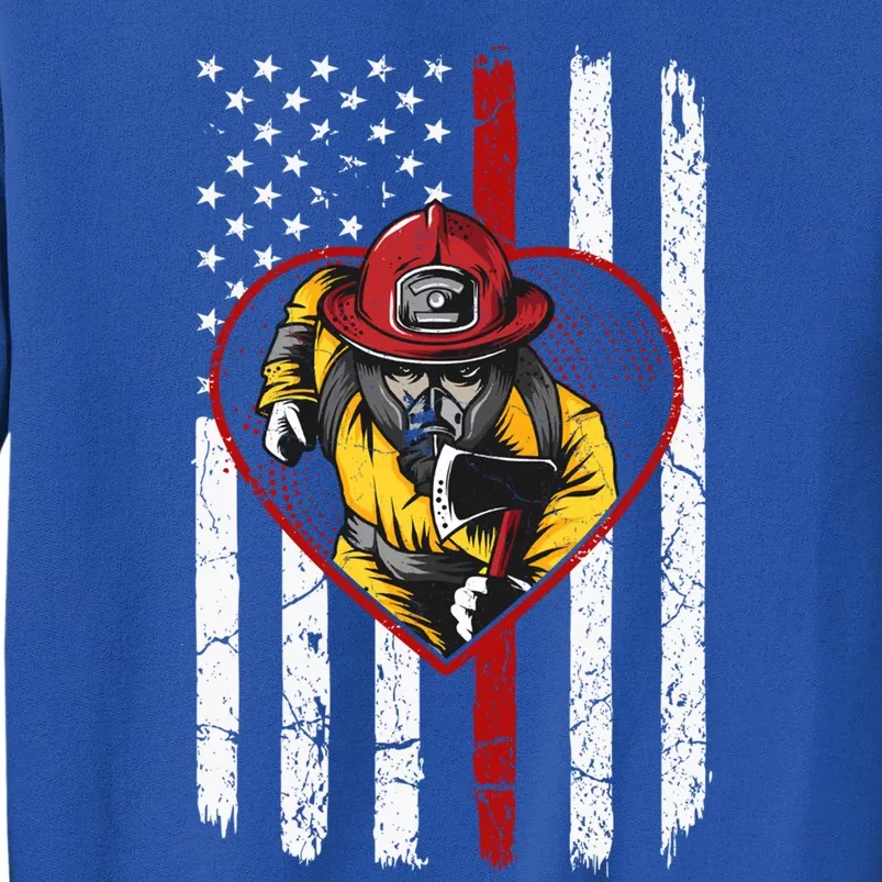 Dad And Son Firefighter Gift Sweatshirt