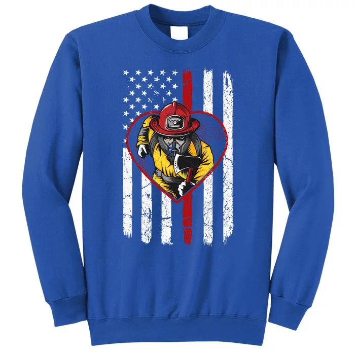 Dad And Son Firefighter Gift Sweatshirt