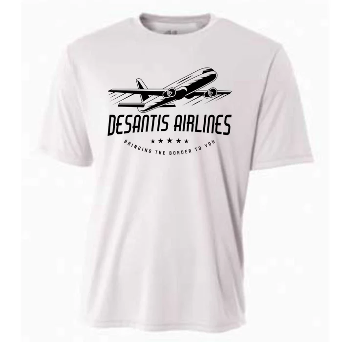 DeSantis Airlines Shirt, Bringing The Border To You Cooling Performance Crew T-Shirt