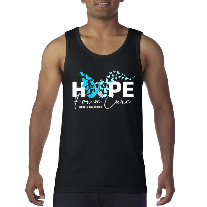 Diabetes Awareness 's Butterfly T1 T2 Tank Top