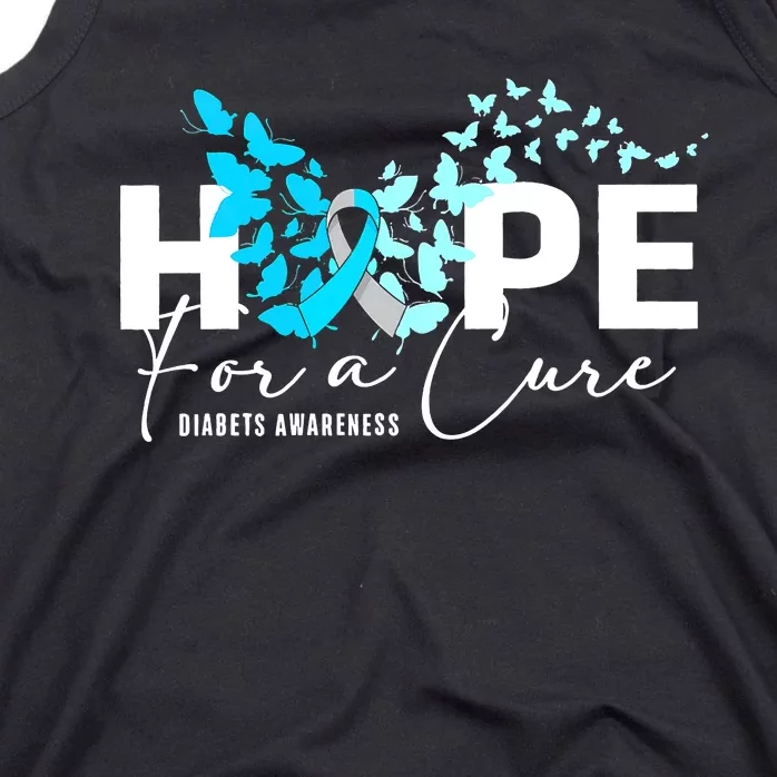 Diabetes Awareness 's Butterfly T1 T2 Tank Top