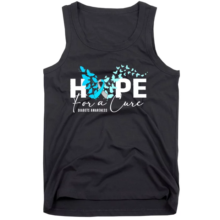 Diabetes Awareness 's Butterfly T1 T2 Tank Top