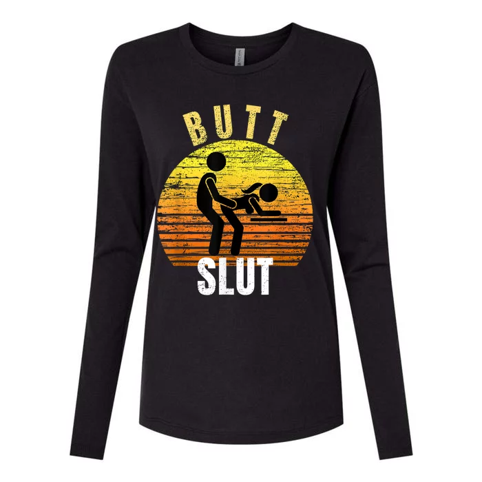 Distressed Anal Slut Kinky Butt Slut Anal Sex Lover Womens Cotton Relaxed Long Sleeve T-Shirt