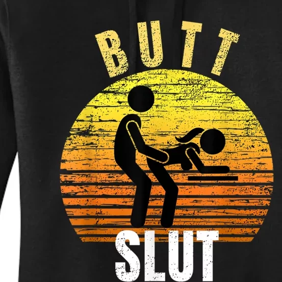 Distressed Anal Slut Kinky Butt Slut Anal Sex Lover Women's Pullover Hoodie