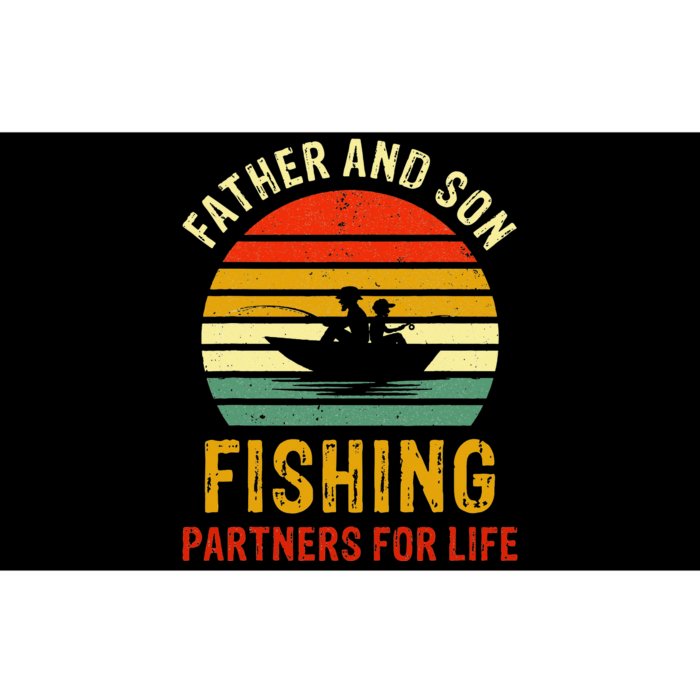 Dad And Son Fishing Partners For Life Bumper Sticker