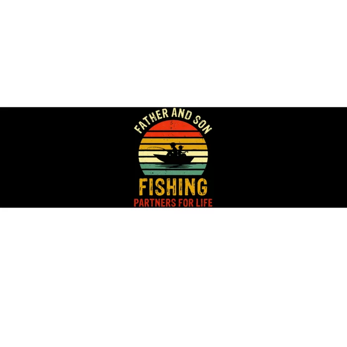 Dad And Son Fishing Partners For Life Bumper Sticker