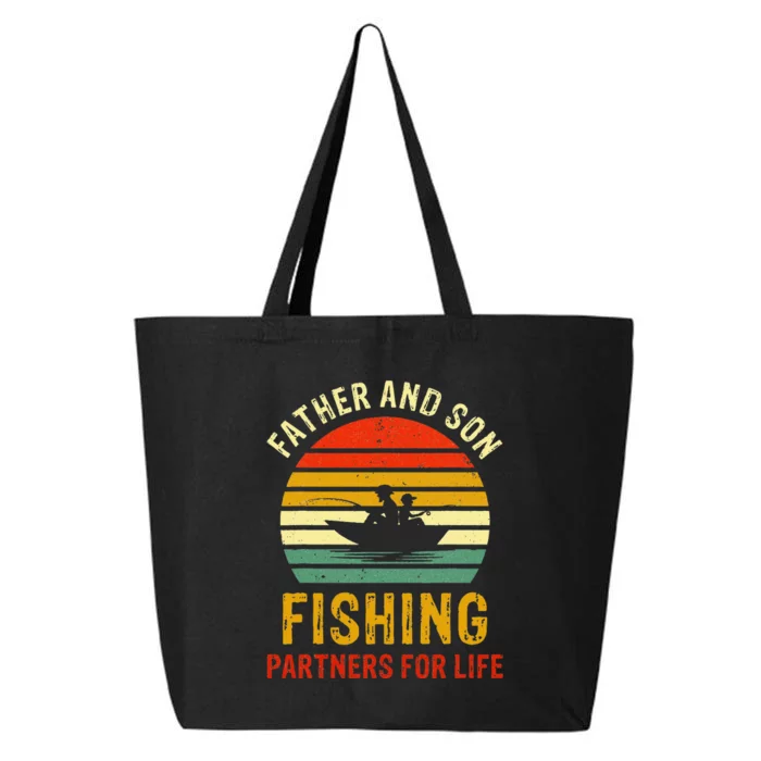 Dad And Son Fishing Partners For Life 25L Jumbo Tote