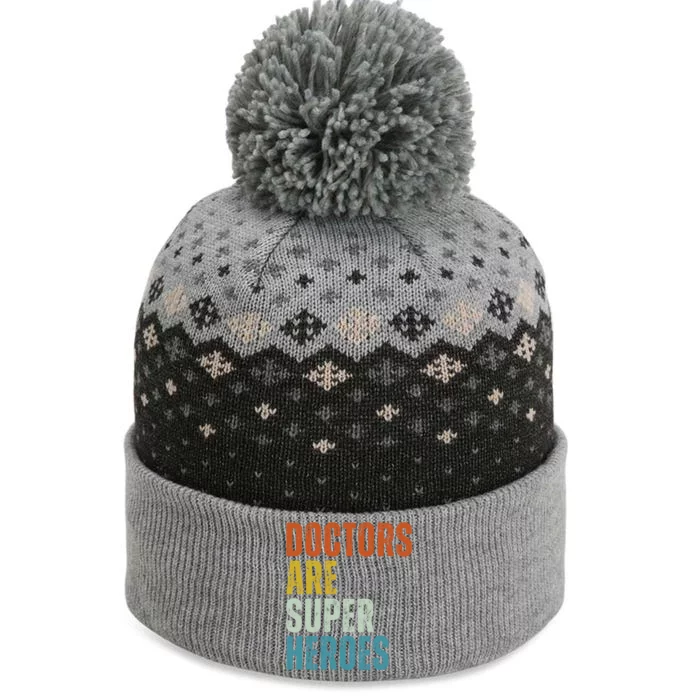 Doctors Are Super Heroes The Baniff Cuffed Pom Beanie