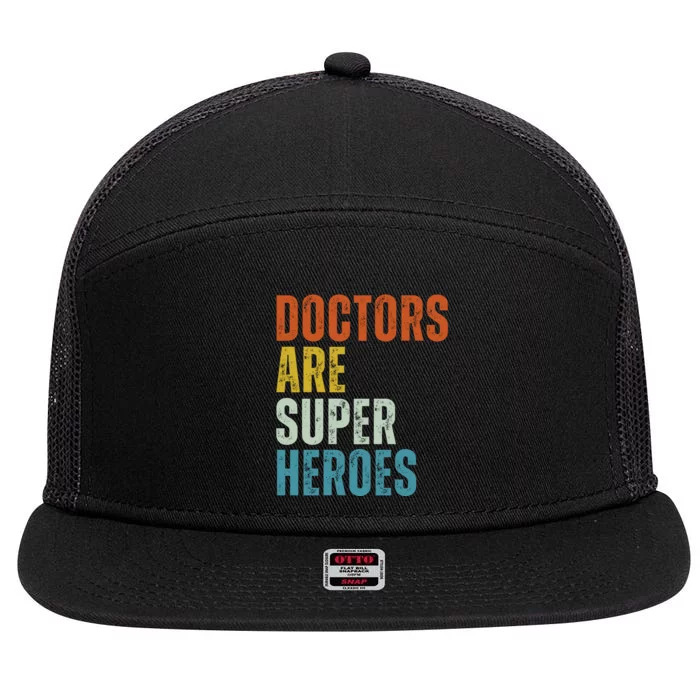 Doctors Are Super Heroes 7 Panel Mesh Trucker Snapback Hat