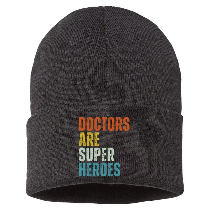 Doctors Are Super Heroes Sustainable Knit Beanie