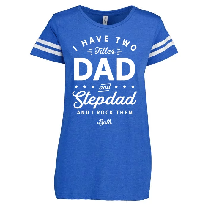 Dad And Stepdad Gift Enza Ladies Jersey Football T-Shirt