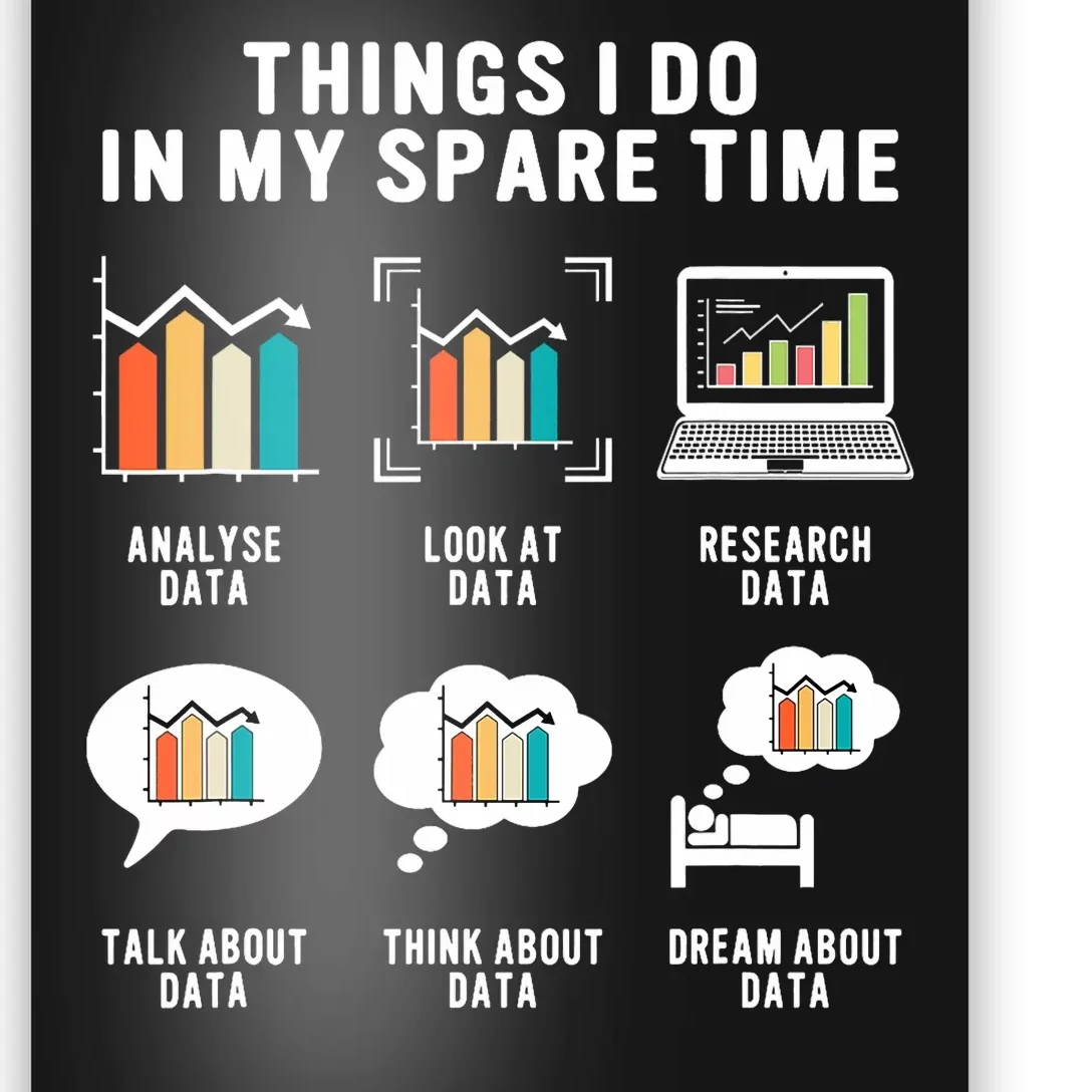 Data Analyst Statistic Scientist Funny Data Engineer Nerd Poster