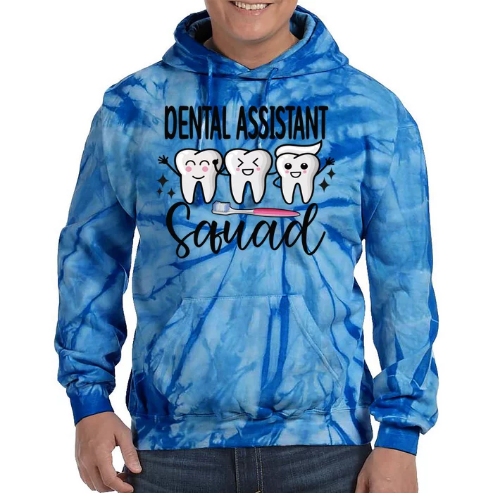 Dental Assistant Squad Dental Assistant Crew Gift Tie Dye Hoodie