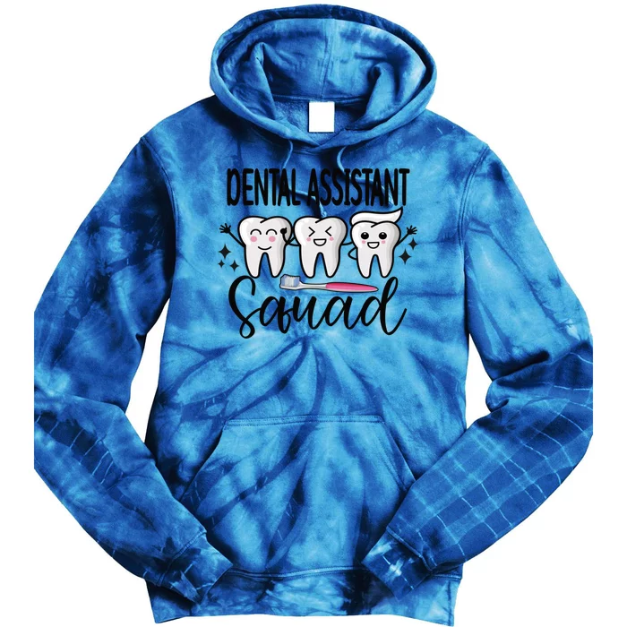 Dental Assistant Squad Dental Assistant Crew Gift Tie Dye Hoodie