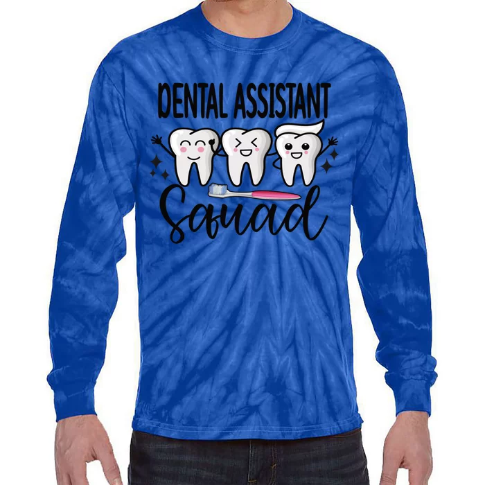 Dental Assistant Squad Dental Assistant Crew Gift Tie-Dye Long Sleeve Shirt