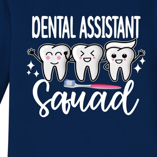 Dental Assistant Squad Dental Assistant Crew Gift Baby Long Sleeve Bodysuit