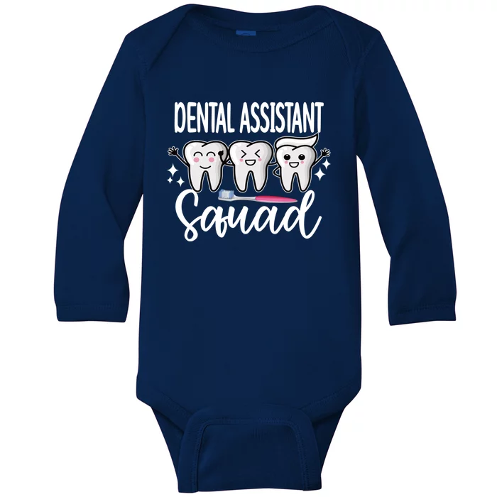 Dental Assistant Squad Dental Assistant Crew Gift Baby Long Sleeve Bodysuit