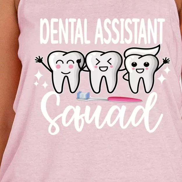 Dental Assistant Squad Dental Assistant Crew Gift Women's Knotted Racerback Tank