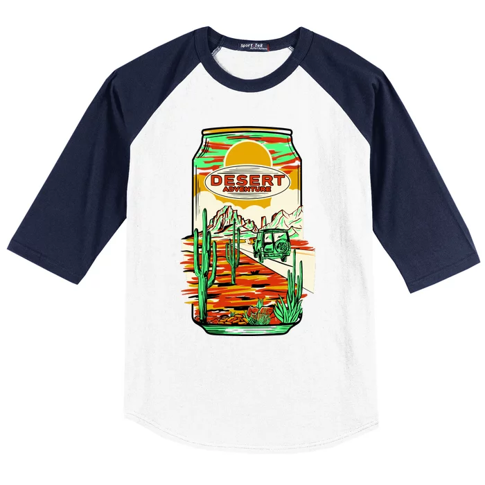 Desert Adventure Soda Can Baseball Sleeve Shirt