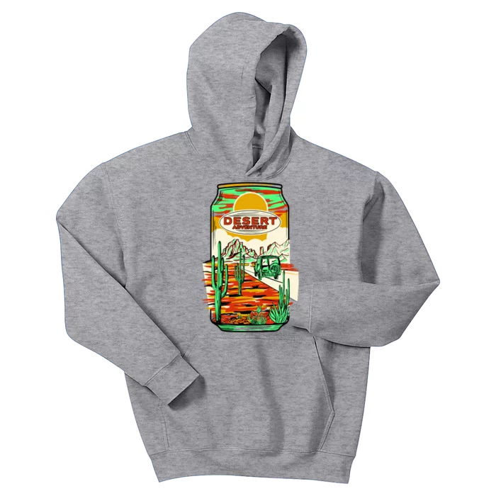 Desert Adventure Soda Can Kids Hoodie